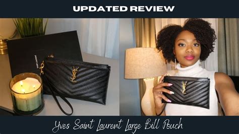 Large YSL Monogram Bill Pouch // Updated Review ( Wear